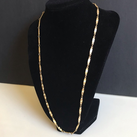 Vintage 80s Gold Plated Necklace Chain - Picture 16 of 16